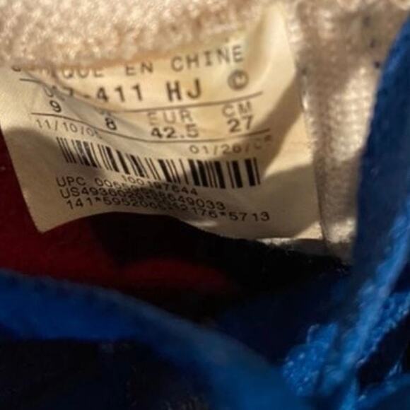 Nike Air Force One 1 2006 Men's 9 Low Sheed Blue And White Sneakers 306347-411 - Picture 12 of 12